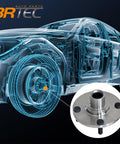 Plug And Play Front Wheel Hub And Bearing Assembly For Ford Focus 2000 2011 With ABS Four Lug Hub OE 518510 illustrated on car model
