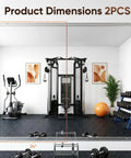 Two Piece Full Body Mirrors 48 By 24 Inches Frameless Tempered Glass Wall Mounted in home gym setup with equipment reflection
