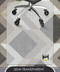 Clear 32x48 Office Chair Mat For Carpeted Floors, Heavy Duty Desk Chair Mat With Studded Underside, No Slip Pad Protects Low Pile Carpets