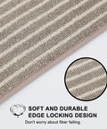 Close-up of Non Slip Stair Treads For Wooden Steps, Machine Washable Soft Stair Rugs For Kids Elders And Pets, 28In By 9In Stair Mats