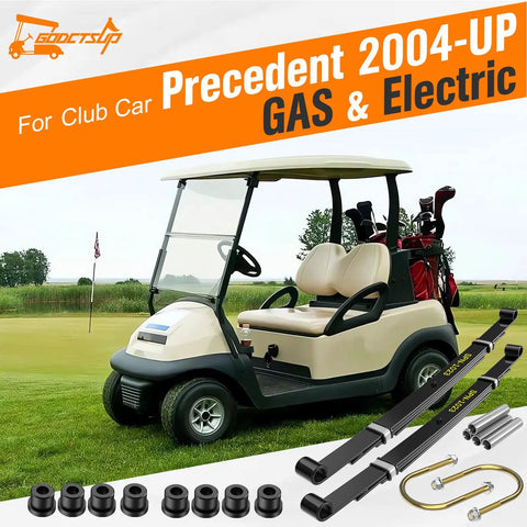 Built To Last Rear Leaf Spring Swap Kit For Club Car Precedent Golf Carts Gas Electric Models From Twenty Oh Four Plus with springs and bushings.