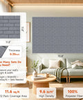 Ultimate Brick Shape Acoustic Panels Made From High Density Polyester Fiber, wall setup example, dimensions shown, soundproofing home studio