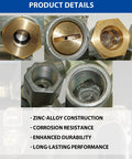 Close-up details of Three Eighth Inch NPT Spring Brake Control Valve With Trailer Brake Priority For Truck And Trailer Parking Stop