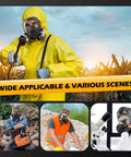 Street Ready Survival Gas Mask With 40mm Activated Carbon Filters PA1 Full Face Respirator in various work environments
