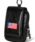 Patriotic US Flag Golf Rangefinder Hard Shell Case With Magnetic Closure Fits Most Rangefinders And Carry Bags on display