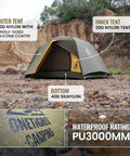 Stella 4 Season Camping Tent for 2 People Ultra Lightweight Backpacking Shelter waterproof 3000mm setup detail