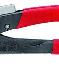 Ten Inch Hose Clamp Pliers with Locking Device and Rotating Jaw Inserts featuring red handles, 19 adjustable positions