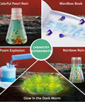 Ultimate Science Kit With 85 Plus Experiments For Kids Aged 6 7 8 Featuring Volcano Eruption Crystal Growing Chemistry And Earth Science Totally Hands On Activities For Curious Learners showcasing colorful chemistry experiments.