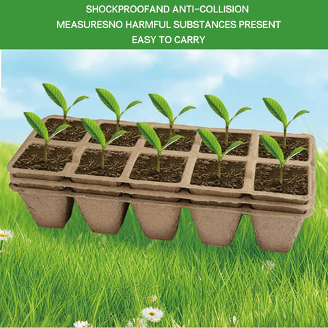 360 Cell Seedling Starter Trays With Biodegradable Peat Pots, 36 Pack Eco Friendly Garden Kit For Germination Of Herbs Vegetables Tomatoes Microgreens Lettuce Flowers And More Great For First Time Gardeners