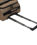 Telescopic handle of Underseat 17 Inch Spinner Carry On Luggage With USB Charging Port For Air Travel Mocha Color 4 Wheel Spinner