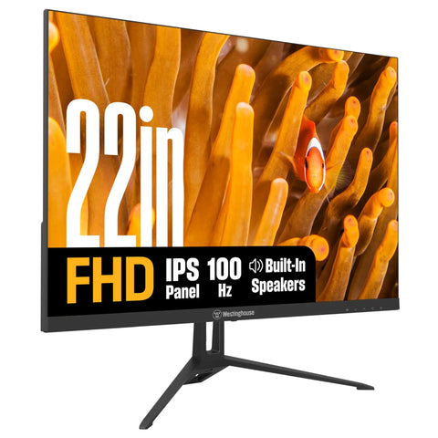 22-Inch Slick FHD IPS Gaming Monitor With 100Hz Refresh, 1ms Response Time, Built-In Speakers, side view