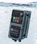 Tough As Nails IP65 Waterproof Variable Frequency Drive For 220V Motors One To Three Phase Built Heavy Duty To Handle Outdoor Rain Humidity Dust And Grime On Rough Job Sites For Heavy Industry Jobs All Year Round Without Fail, front view underwater