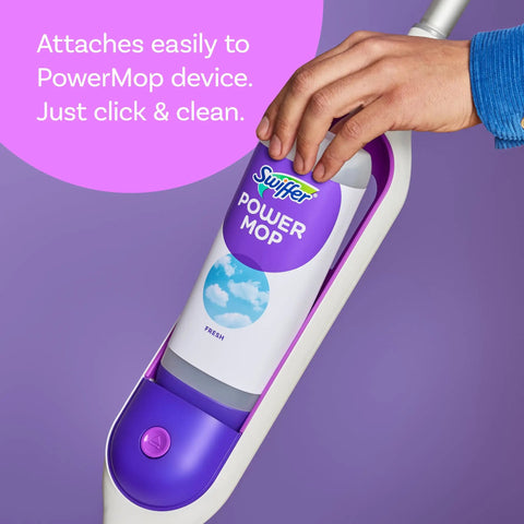 PowerMop Liquid Floor Cleaner Refills Fresh Scent 2 Count Mopping Fluid Replacement Bottles No Bucket Needed Multi Surface And Wood Cleaner For Spray Mops in PowerMop device