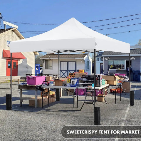 10x10 Ft Instant Pop Up Canopy Waterproof Outdoor Shade Tent at market, heavy duty portable shelter with sandbag anchors