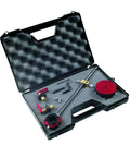 Circle Cutting Guide Deluxe Kit for Powermax Plasma Machines with accessories in a black carrying case, pro grade accessory