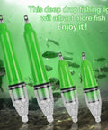 Four Pack Deep Water LED Fishing Light Kit With Beast Mode 360 Degree Green Steady On Glow Waterproof Night Lure Lights