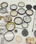 Top Shelf Bulk Lot Of Precision Dial Test Indicator Spare Parts And Hardware Kit For Industrial Mechanics Featuring Metric And Imperial Gauge Sets.