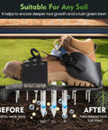 Lawn Aerator Shoes With Ankle Protection And Adjustable Straps, Pre Assembled Aerating Boots For Lawns Gardens And Courtyards, shown on turf