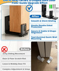 Sliding Barn Door Floor Guide With Wall Mount For Space Saving Performance Adjustable U Shape Flush Design Quiet Nylon Rollers