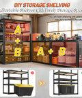 Beefy Heavy Duty Garage Shelving 5 Tier Steel Storage Racks For Tools And Auto Parts 72 By 36 By 16 Inches Anti Sagging Frame With 2200 Lb Capacity Sturdy Organizer For Water Groceries Bottles And Bulk Items, black steel shelves in garage