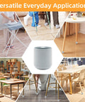 Heavy Duty Folding Chair Leg Caps 12 Pack Premium Grey Floor Savers Top Tier Made Tough Zero Scratch Furniture Glides For Hardwood Desks Built To Thrive displayed in various settings.