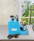 No Sweat Commercial Steam Iron With Four Liter Tank Pro Grade Industrial Steamer For Garment Shops And Hotels on table.