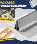 Solid As A Rock 18 Gauge Brad Nails 1 3/4 Inch Head 1000 Piece Box in multi-layer packaging with focus on durability.