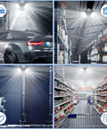 Ultra Bright 8000 Lumen 80W LED Garage Light Bulb 2 Pack With Three Adjustable Panels Daylight 6500K in various environments