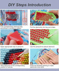 Dog Lover Diamond Painting Kit For Adults Beginners Full Diamond Dot Art DIY 12x12 Inch Gem Craft assembly steps image