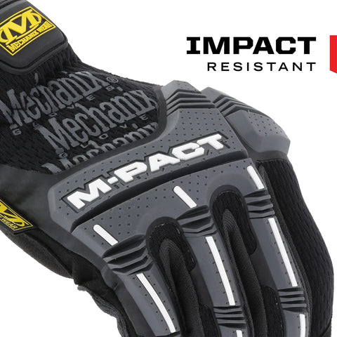 M-Pact Open Cuff Work Gloves With High Impact Knuckle Protection Anti Fatigue Stretch Cuff for All Day Comfort EN 388 Impact Protection
