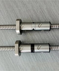 End Machined Roller Ball Screw With Double Ball Nut for CNC Machines And Automation Parts 700mm, parallel units, steel, low friction