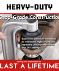 Ball And U Joint Service Set 23 Piece Tool Kit Pro Grade for removing and installing joints, heavy-duty C-frame in use.