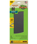 Quick Change Hook And Loop Pro Grade Drywall Sandpaper 80 And 100 Grit Sheets 4.5 X 10.5 Inches Pack Of 6 packaging