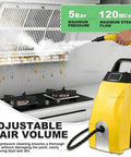 Heavy Duty Commercial Steam Cleaner With 3000W Heating And 150C High Temp Steam For Deep Kitchen Cleaning with steam removing grease.