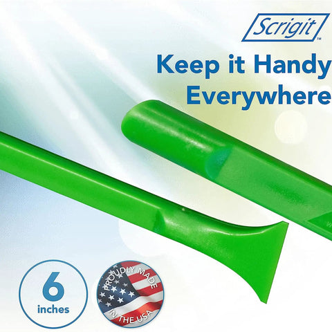 Wide Blade No Scratch Plastic Scraper Tool 3 Pack For Removing Food, Labels, Stickers, Paint, And Grease, Easy To Hold, Reaches Tight Spaces And Crevices, A Versatile Multi Use Scraper For Home And Auto Detailing