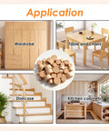 150 Piece Hardwood Hole Plugs For Fast Furniture Makeovers And Paint Ready Surfaces That Fit Like A Glove to fill screw holes in wardrobes, tables, stairs, and cabinets.