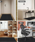 Non Slip Office Chair Mat For Hardwood And Tile Floors, Large 48x36 Inch Floor Protector Rug in various settings