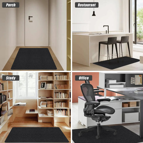 Non Slip Office Chair Mat For Hardwood And Tile Floors, Large 48x36 Inch Floor Protector Rug in various settings