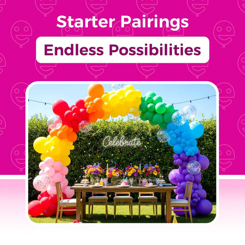 Lit Assorted Rainbow Latex Balloons 100 Pack 12 Inch Round Helium Balloons For Birthday Parties Bridal Showers Weddings And Party Decor