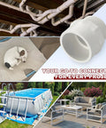 One And A Quarter Inch Schedule 40 PVC Pipe Fitting NPT Male Thread Adapter Slip Coupling For Furniture Assembly And Irrigation Systems in use
