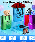 40 Pcs Reusable Gift Bags With Handles Set Includes 20 Iridescent Gift Bags And 20 Tissue Papers For Employee Appreciation Bulk Gifts