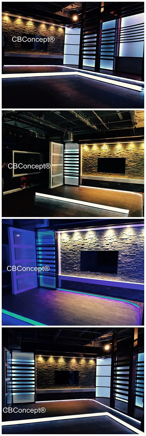 Stylish indoor lighting with UL Listed 164 Ft LED Rope Light Kit With 18000 Lumens 4000K Soft White Dimmable 120V AC.