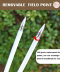 100 Grain Screw In Archery Field Points For Recurve And Compound Bow Target Practice Pack Of 12 in a garden setting