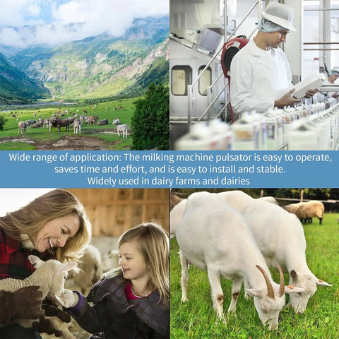 Two Exits Milking Pulsator For Dairy Farms And Milk Plants, Adjustable Pneumatic Milker Pulsator With L80 PA2 Plastic Outlet, Built To Last Plastic And Stainless Steel Build, Easy To Install, Lightweight And Portable, used in dairy farms and dairies