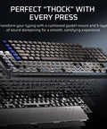 Next Level Wireless RGB Gaming Keyboard With Sleek Aluminum Build And Zero Clutter 99 Percent Layout showcasing gasket mount and key switch layers.