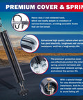 Heavy Duty Semi Truck Air Lines Kit With 12 Ft Red And Blue 3 In 1 ABS Power Line Air Hoses featuring premium cover and spring