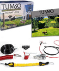 Xtreme Trolley Anti Shock Aerial Dog Runner With Heavy Duty Pulley System, DIY Backyard Zipline Kit For Dogs, 150ft