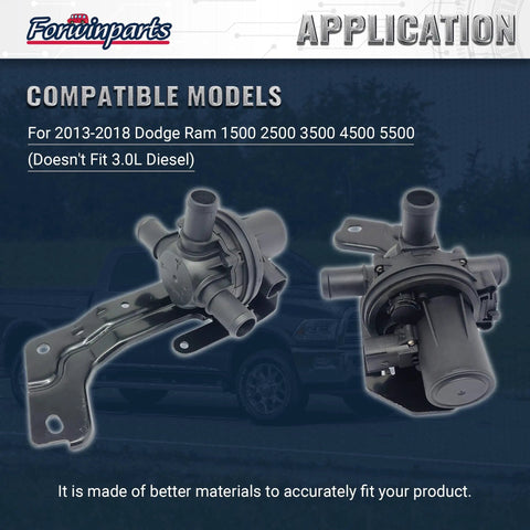 Straight Up Oem Replacement Three Way Coolant Valve Bypass Heater Control For 2013 To 2018 Dodge Ram 1500 2500 3500 4500 5500 Heavy Duty Cooling System Smooth Ride, close up view.