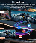Huge 11.5 Inch Wireless CarPlay Screen With Android Auto All In One Car Stereo showing mirror link feature with streaming apps.