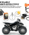 GY6 Beefed Up Performance Ignition Coil Kit With Regulator Rectifier CDI Box Solenoid Relay A7TC Spark Plug And Oil Filter